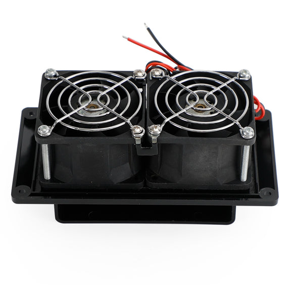 Black 12V Side Air Cooling Blower Fan for Exhaust Ventilation in RV Caravans Boats