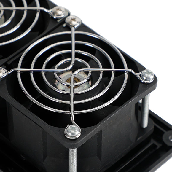 Black 12V Side Air Cooling Blower Fan for Exhaust Ventilation in RV Caravans Boats