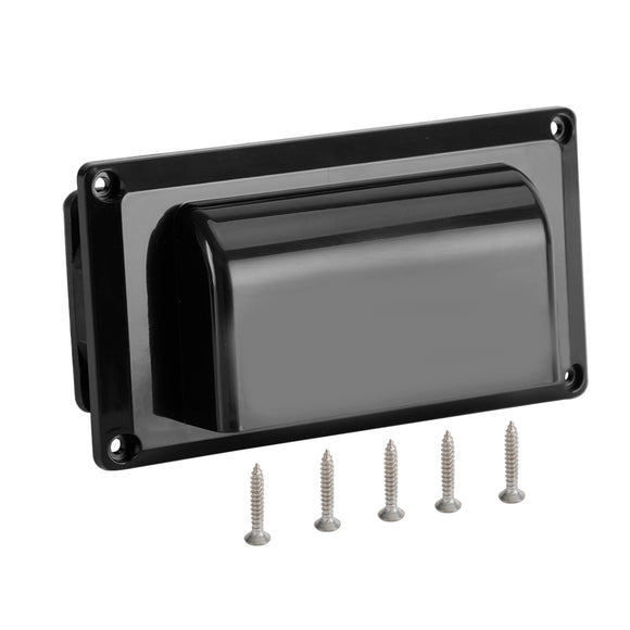 Black 12V Side Air Cooling Blower Fan for Exhaust Ventilation in RV Caravans Boats