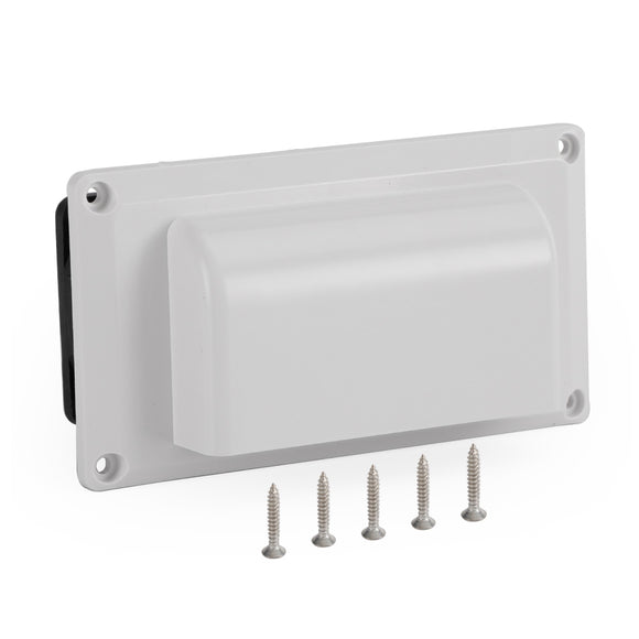 RV Boat Caravan 12V Side Air Cooling Blower Fan Vent Exhaust Ventilation White