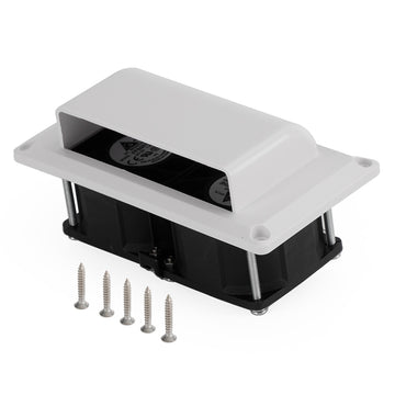 12V Side Air Cooling Blower Fan RV Boat Caravan Vent Exhaust Ventilation White