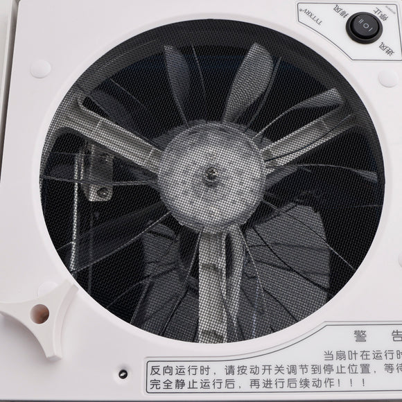 Ventilateur de toit de caravane de camping-car de 11 pouces, puits de lumière 12V avec lumière, moteur avant et arrière Vente du Nouvel An