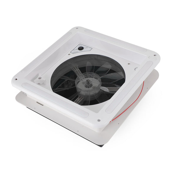 12V Manual RV Roof Vent with 14" Fan and LED Light providing Efficient Air Ventilation