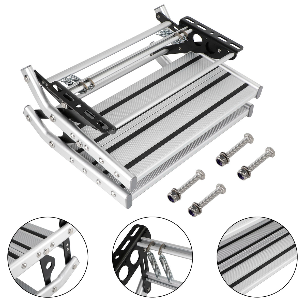 Pop Step Rv Aluminum Double Pull-Out Drop-Down Folding Step for Motorhome RV and C ...