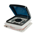 11" RV Caravan Roof Vent 3-Speed Motor RV Fan 12V Skylight With LED Light-5