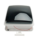 Ventilateur de camping-car à moteur à 3 vitesses, lucarne 12V avec lumière LED, évent de toit de caravane de camping-car de 14 pouces-7