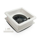 Ventilateur de camping-car à moteur à 3 vitesses, lucarne 12V avec lumière LED, évent de toit de caravane de camping-car de 14 pouces-13