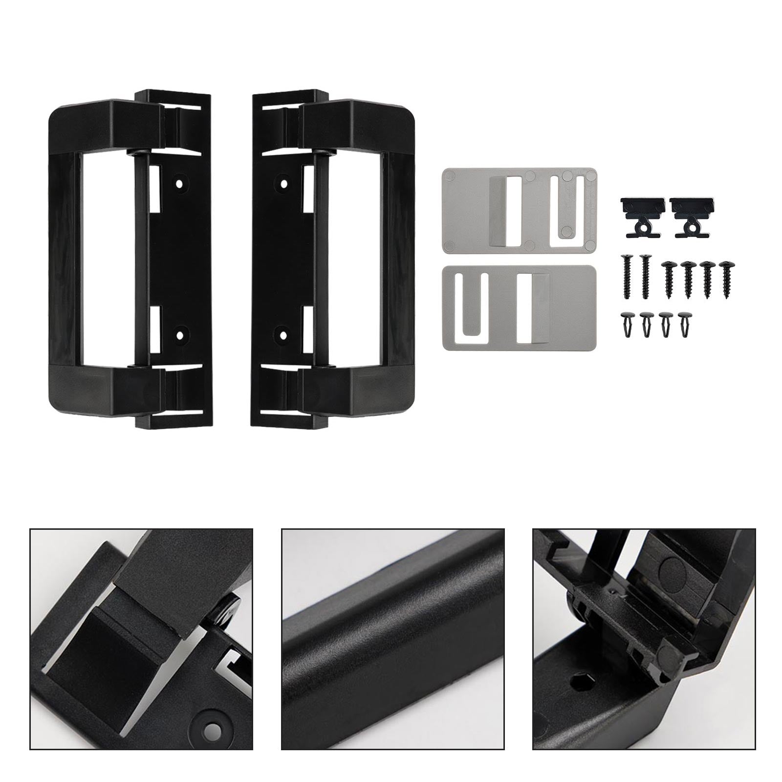 2×RV Refrigerator Door Handle Holder Grip Black Hardware For Dometic 3316882900 - 0