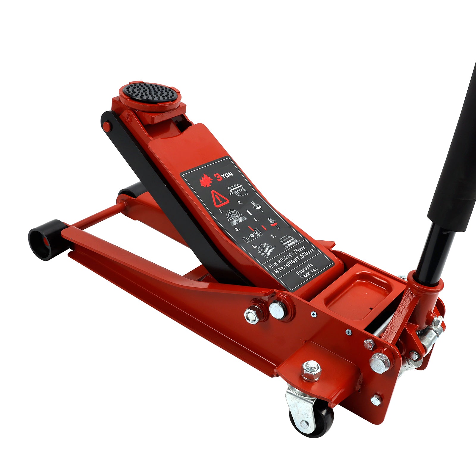 Aluminium Stahl Boden Jack 3 Tonnen Mit Dual Kolben Quick Lift Pumpe Lift Auto Auto