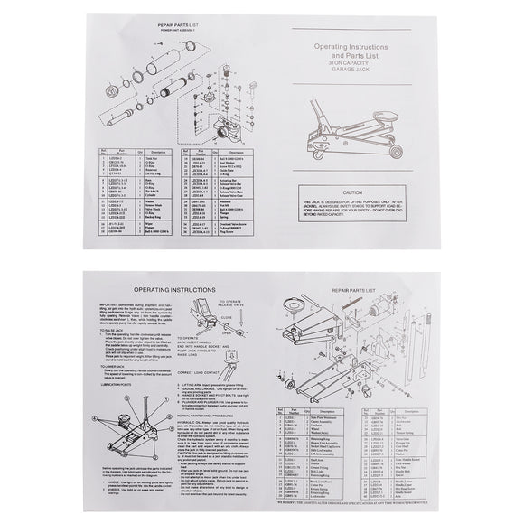Auto 3 Ton Aluminum&Steel Floor Jack With Dual Pistons Quick Lift Pump Lift Car