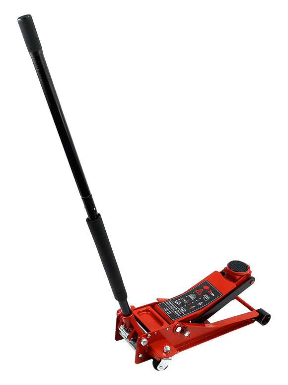 Aluminum Steel Floor Jack 3 Ton With Dual Pistons Quick Lift Pump Lift Car Auto