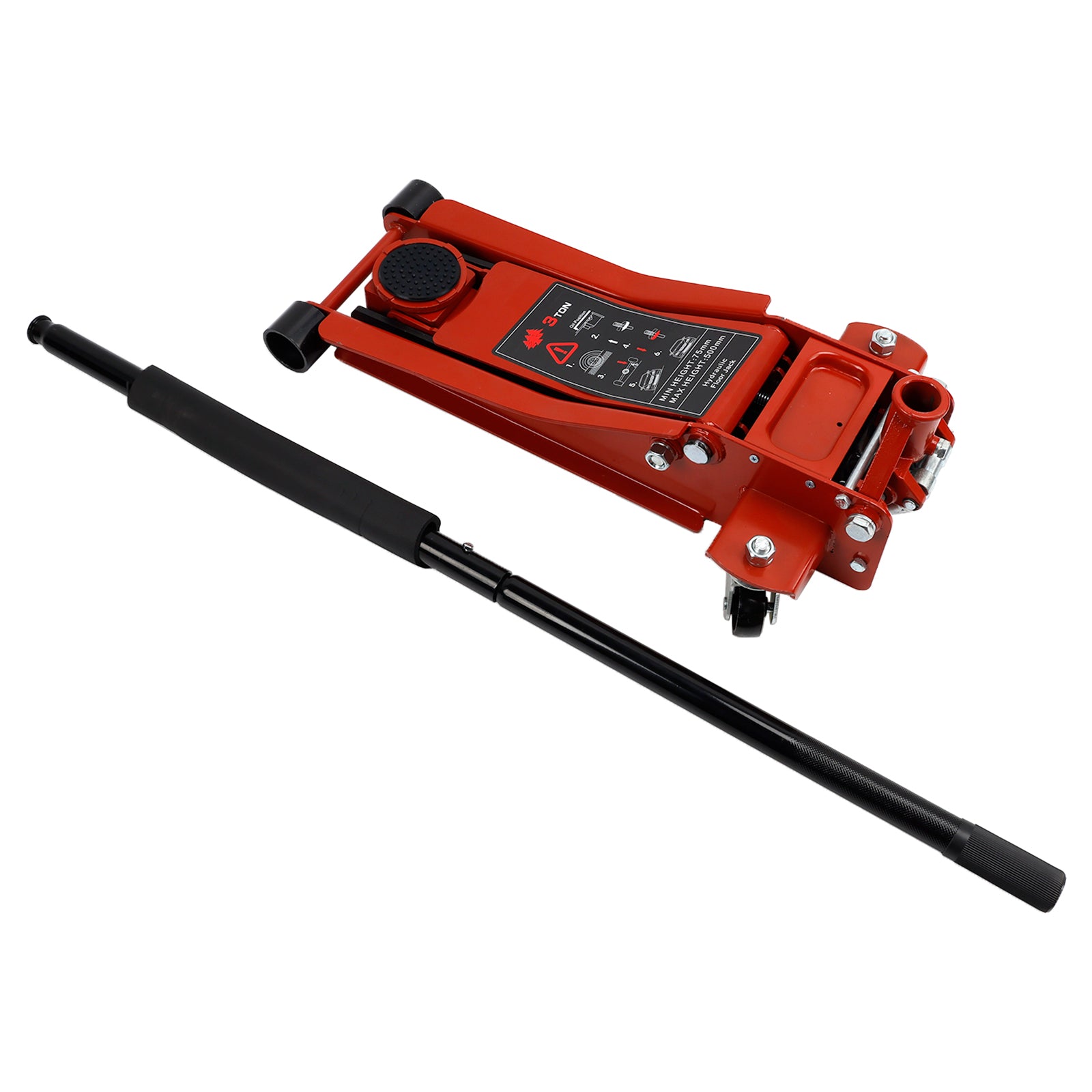 Aluminium Stahl Boden Jack 3 Tonnen Mit Dual Kolben Quick Lift Pumpe Lift Auto Auto