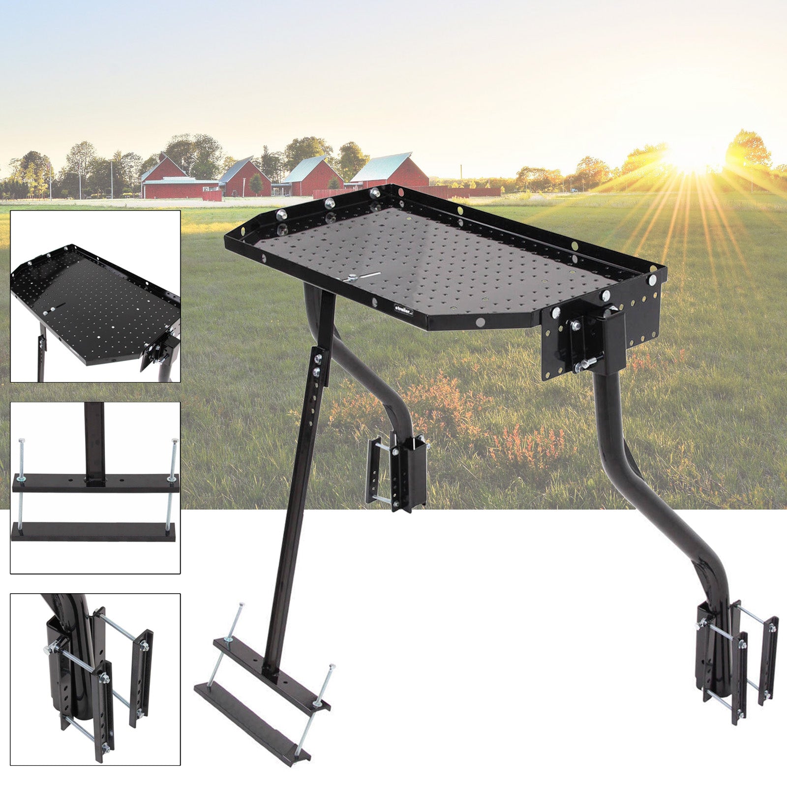 A-Frame Cargo Carrier For RV Trailer Tray For Outdoor and Generator Storage