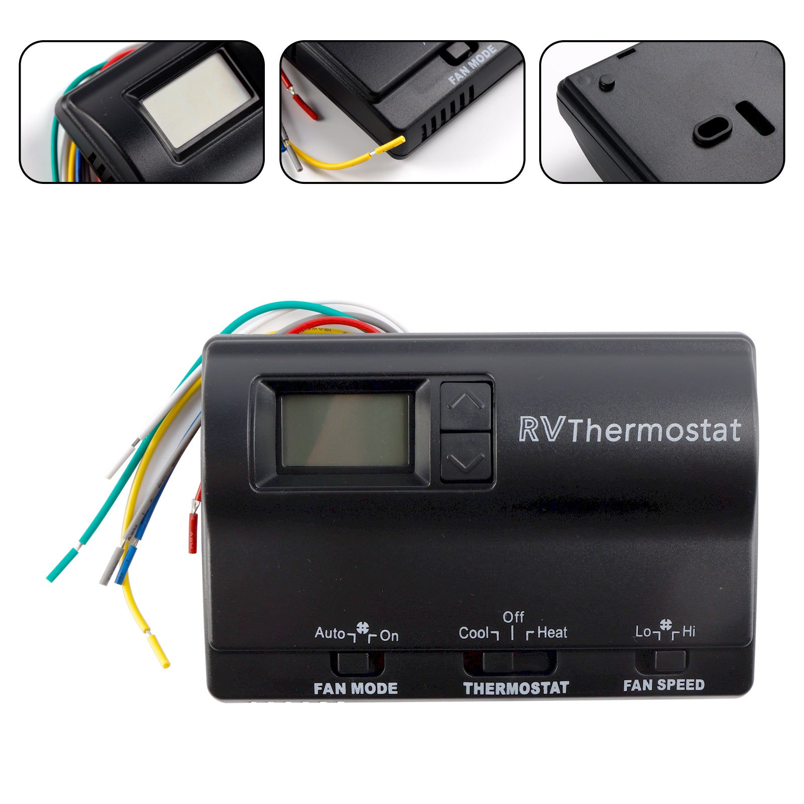 Thermostat numérique de remplacement pour chauffage/refroidissement compatible avec Coleman 83303362, noir