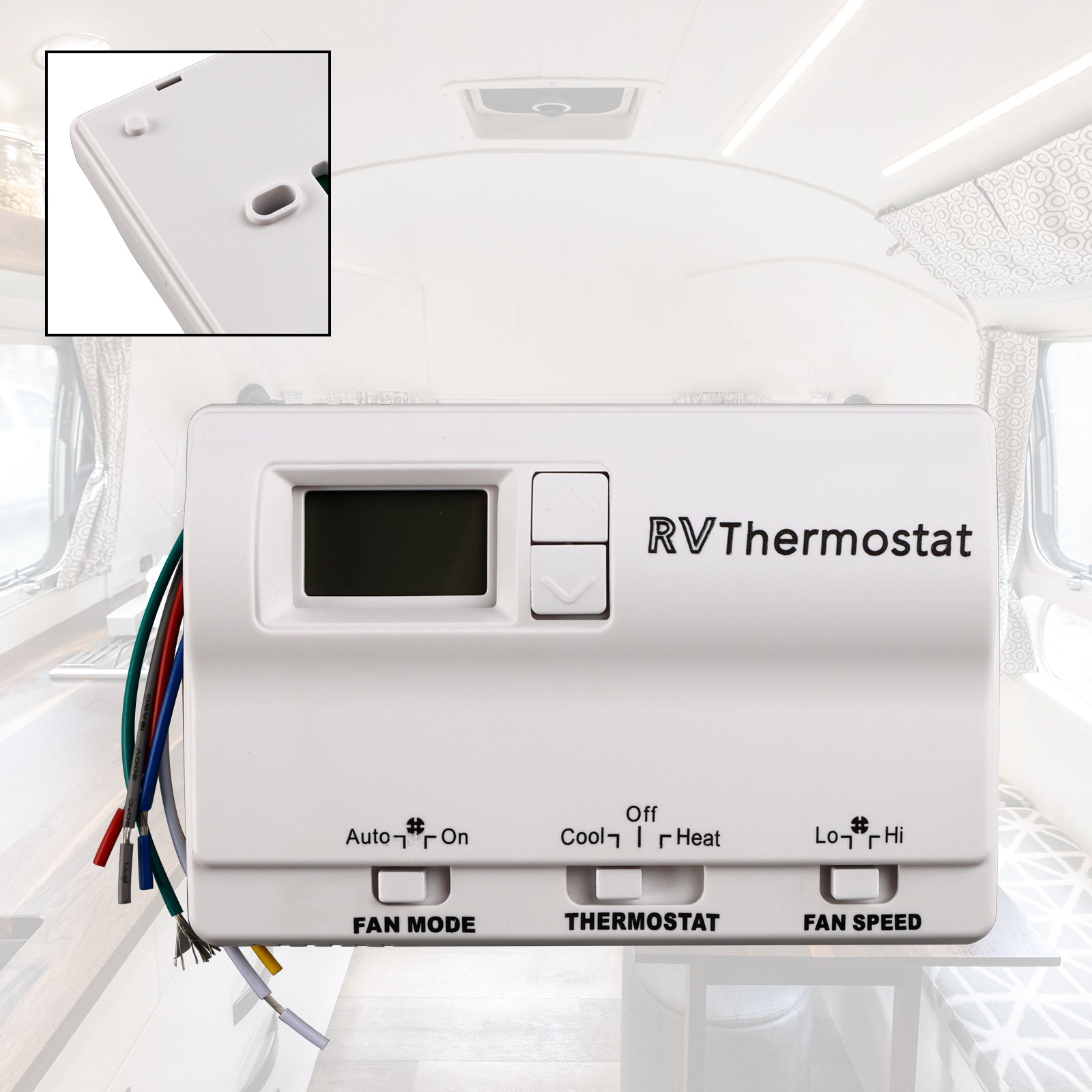 Ersatz-Digitalthermostat zum Heizen/Kühlen, kompatibel mit Coleman 83303362, Weiß