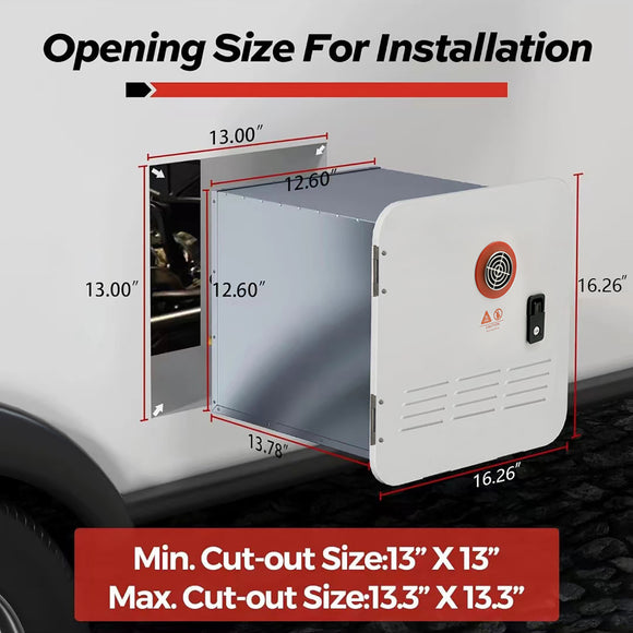 RV Water Heater with Instant Hot Water for Motorhomes Campers Energy Efficient 65000BTU with Controller/Shower Accessories