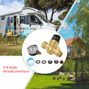 RV Water Pressure Regulator For RV Camper. Brass Lead-Free Adjustable-2