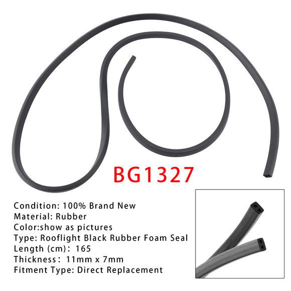Heki Mini Rooflight Black Rubber Foam Seal 1.65m BG1327