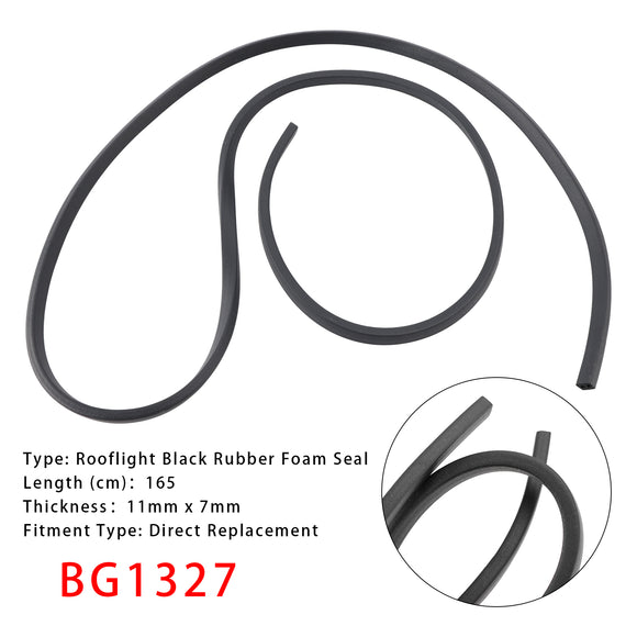 Heki Mini Rooflight Black Rubber Foam Seal 1.65m BG1327