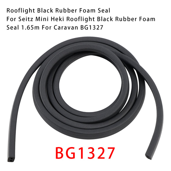 Heki Mini Rooflight Black Rubber Foam Seal 1.65m BG1327