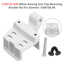 Dometic 3308106.00 3308106.00B White Awning Arm Top Mounting Bracket Kit-7