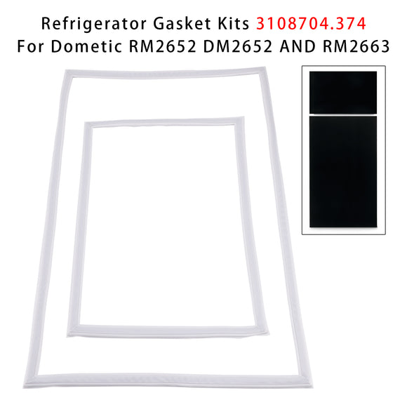Dometic RM2652 DM2652 RM2663 Refrigerator Gasket Kits 3108704.374