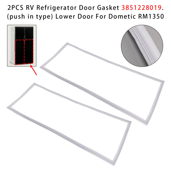 2PCS RV Refrigerator Door Gasket 3851228019 Lower Door For Dometic RM1350