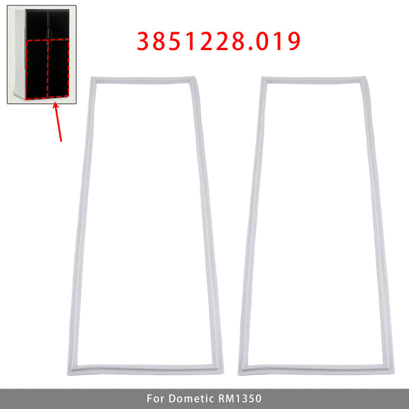 2PCS RV Refrigerator Door Gasket 3851228019 Lower Door For Dometic RM1350