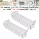 1 OR 2PCS Fridge Shelf Grey Clear Middle Or Top Door Bin 306mm For Dometic Caravan-14