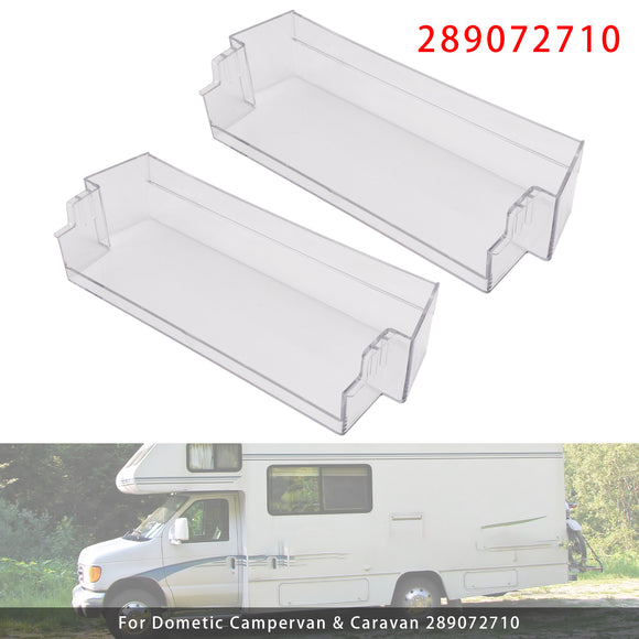 1 OR 2PCS Fridge Shelf Grey Clear Middle Or Top Door Bin 306mm For Dometic Caravan