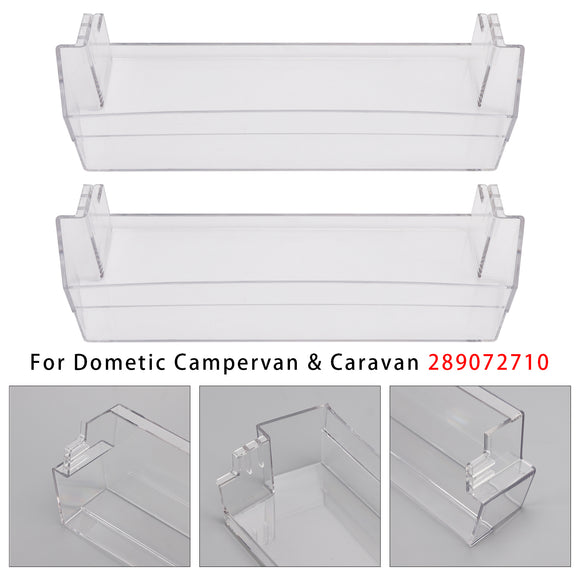1 OR 2PCS Fridge Shelf Grey Clear Middle Or Top Door Bin 306mm For Dometic Caravan