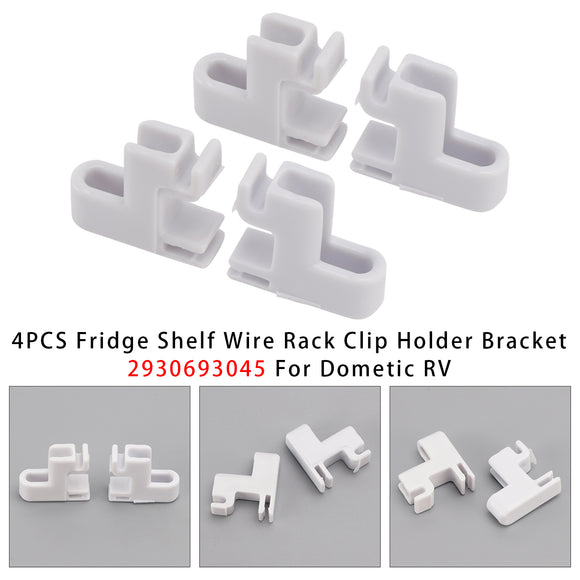 4PCS Fridge Shelf Wire Rack Clip Holder Bracket 2930693045 For Dometic Rv