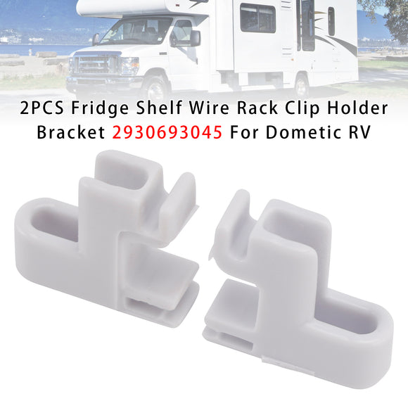 Dometic RV 2PCS Fridge Shelf Wire Rack Clip Holder Bracket 2930693045