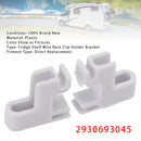 Dometic RV 2PCS Fridge Shelf Wire Rack Clip Holder Bracket 2930693045-9