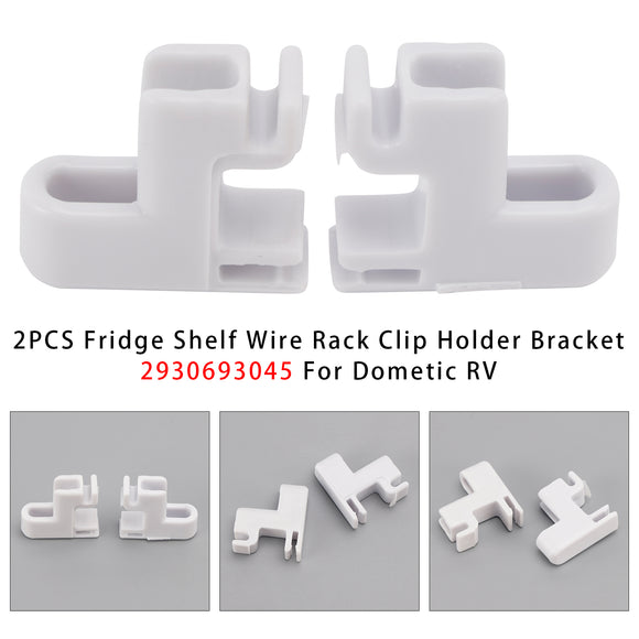 Dometic RV 2PCS Fridge Shelf Wire Rack Clip Holder Bracket 2930693045