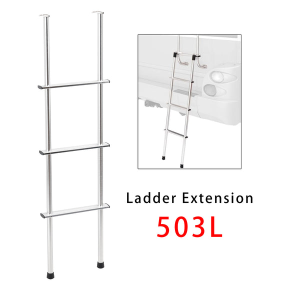 All 1 Inch Tube RV Ladders 503L 48 Inch Aluminum Universal RV Ladder Extension