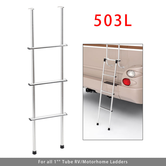 All 1 Inch Tube RV Ladders 503L 48 Inch Aluminum Universal RV Ladder Extension