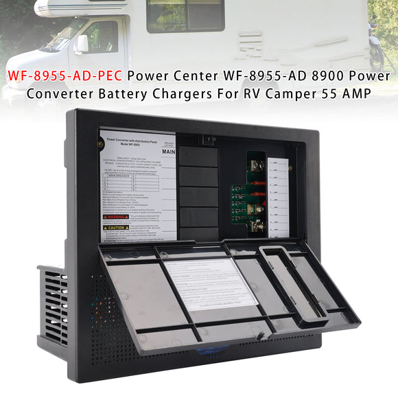 RV Camper 55 AMP WF-8955-AD-PEC Power Center WF-8955-AD 8900 Power Converter Battery Chargers