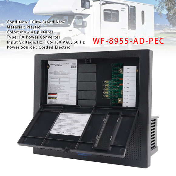 RV Camper 55 AMP WF-8955-AD-PEC Power Center WF-8955-AD 8900 Power Converter Battery Chargers