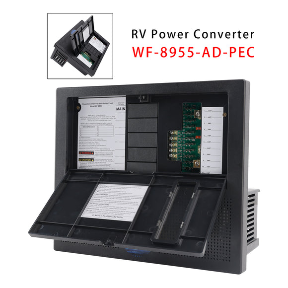 RV Camper 55 AMP WF-8955-AD-PEC Power Center WF-8955-AD 8900 Power Converter Battery Chargers
