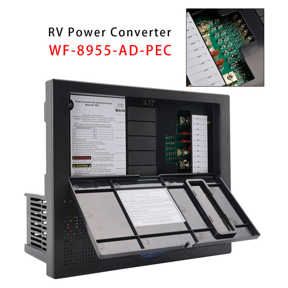 RV Camper 55 AMP WF-8955-AD-PEC Power Center WF-8955-AD 8900 Power Converter Battery Chargers
