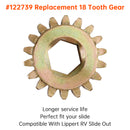 2PCS 122739 18 Tooth Spur Gear 12 DP/14.5 PA for Lippert RV Slide Out-5