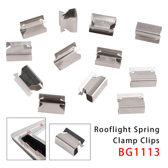 12PCS Rooflight Spring Clamp Clips BG1113 For Interior Frame Caravan Heki 3/4