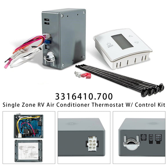 3316410.700 Single Zone RV Air Conditioner Thermostat W/ Control Kit
