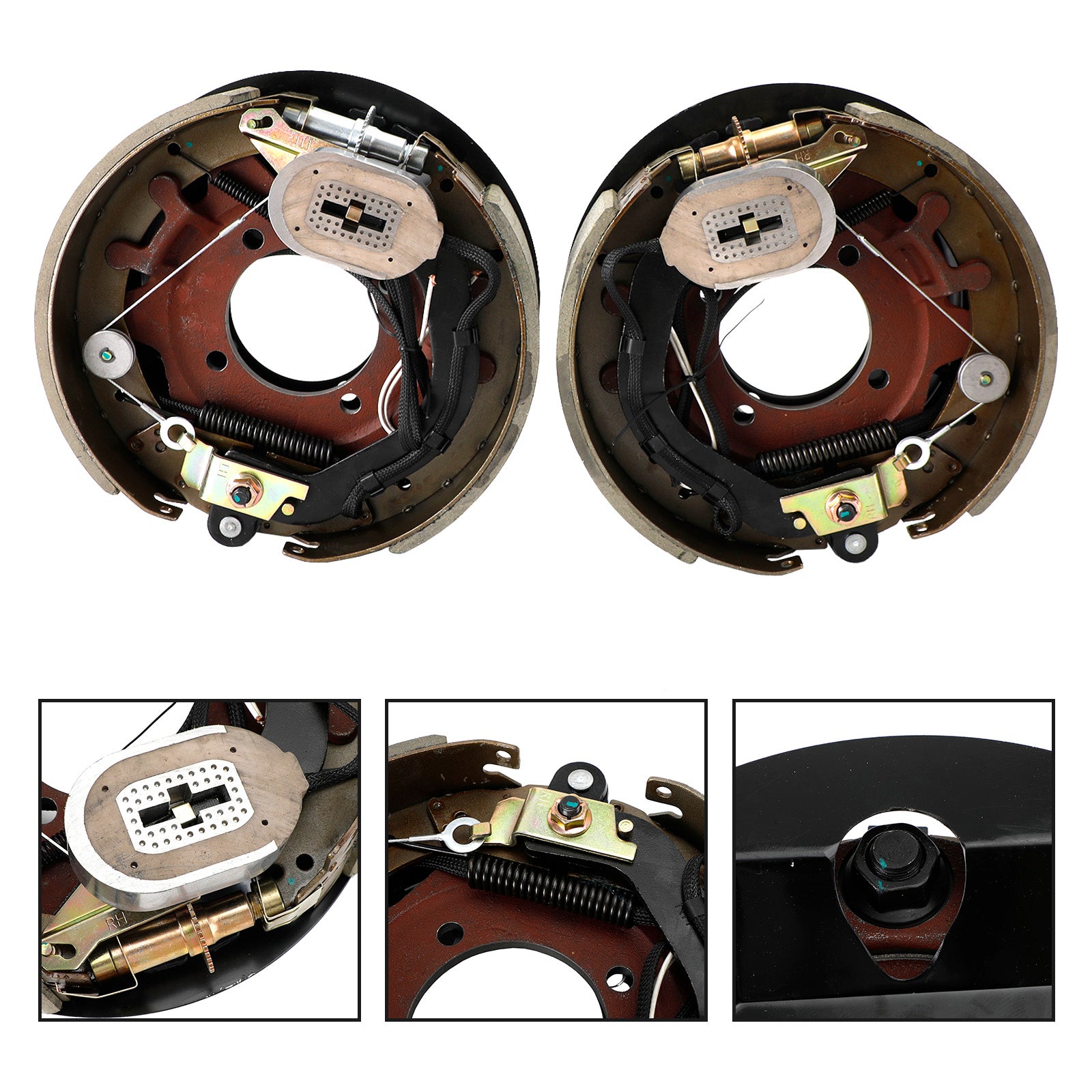 Electric Trailer Brake Kit 12-1/4"-Left/Right Hand-8K W/Shields-Self-Adjusting - 0