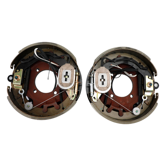 Electric Trailer Brake Kit 12-1/4"-Left/Right Hand-8K W/Shields-Self-Adjusting