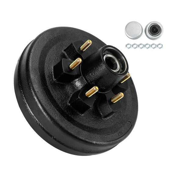 5.2&6K Axles-12"-6 on 5-1/2-Pre-Greased Grease Trailer Hub and Drum Assembly