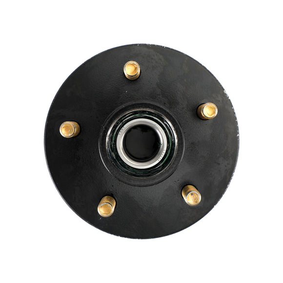 Grease Trailer Idler Hub Assembly for 3.5K Axles - 5 on 4-1/2 - Pre-Greased,Fits 3.5K E-Z Lube and etrailer Easy Grease axles