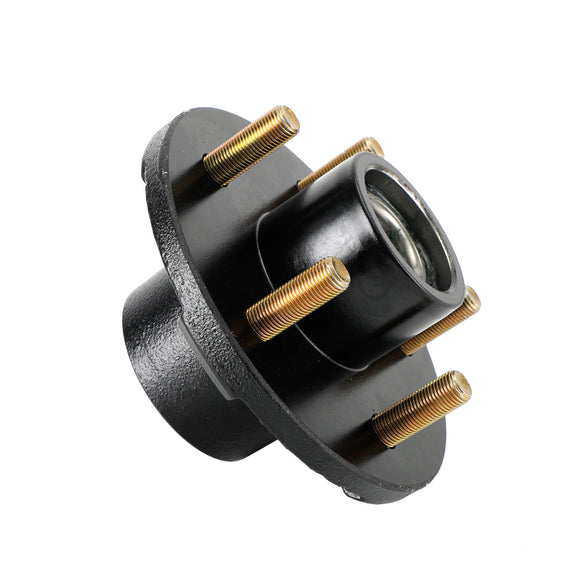 Grease Trailer Idler Hub Assembly for 3.5K Axles - 5 on 4-1/2 - Pre-Greased,Fits 3.5K E-Z Lube and etrailer Easy Grease axles