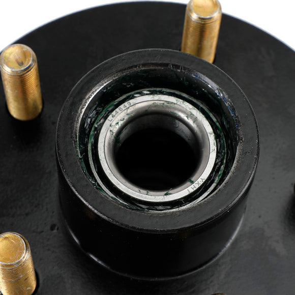 Grease Trailer Idler Hub Assembly for 3.5K Axles - 5 on 4-1/2 - Pre-Greased,Fits 3.5K E-Z Lube and etrailer Easy Grease axles